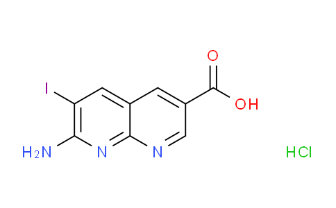 7-Amino-6-iodo-1,8-naphthyridine-3-carboxylic acid hydrochloride