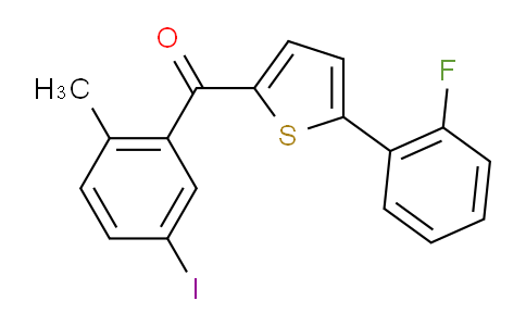 (5-(2-Fluorophenyl)thiophen-2-yl)(5-iodo-2-methylphenyl)methanone