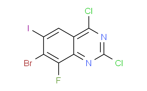 7-Bromo-2,4-dichloro-8-fluoro-6-iodoquinazoline