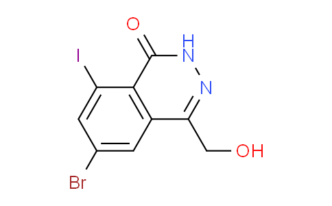 6-Bromo-4-(hydroxymethyl)-8-iodophthalazin-1(2H)-one