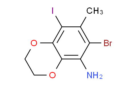 6-Bromo-8-iodo-7-methyl-2,3-dihydrobenzo[b][1,4]dioxin-5-amine