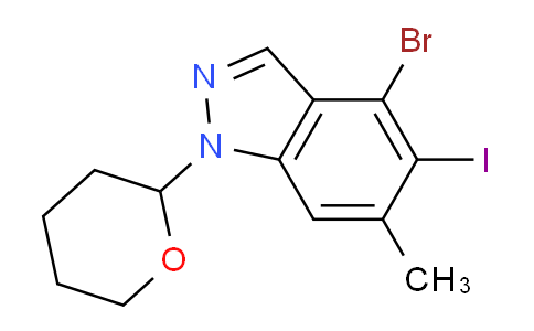 4-Bromo-5-iodo-6-methyl-1-(tetrahydro-2H-pyran-2-yl)-1H-indazole