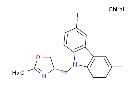 (S)-4-((3,6-diiodo-9H-carbazol-9-yl)methyl)-2-methyl-4,5-dihydrooxazole