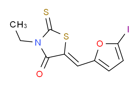 (Z)-3-Ethyl-5-((5-iodofuran-2-yl)methylene)-2-thioxothiazolidin-4-one