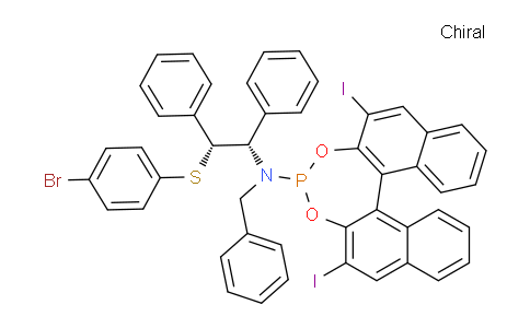 N-苄基-N-((1S,2R)-2-((4-溴苯基)硫代)-1,2-二苯乙基)-2,6-二碘代萘并[2,1-d:1',2'-f ][1,3,2] 二氧杂磷-4-胺