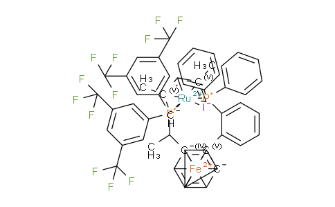 [(1S)-1-[(1R)-1-[Bis[3,5-bis(trifluoromethyl)phenyl]phosphino-κP]ethyl]-2-[2-(diphenylphosphino-κP)phenyl]ferrocene][(1,2,3,4,5-η)-2,4-dimethyl-2,4-pentadien-1-yl]iodo-Ruthenium