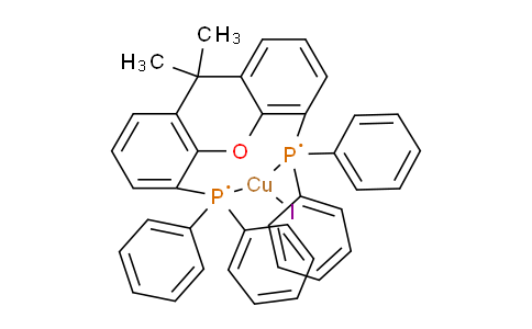 [1,1′-(9,9-Dimethyl-9H-xanthene-4,5-diyl)bis[1,1-diphenylphosphine-κP]]iodo-copper