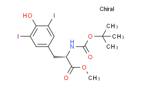 Methyl (S)-2-((tert-butoxycarbonyl)amino)-3-(4-hydroxy-3,5-diiodophenyl)propanoate