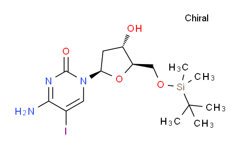 4-Amino-1-((2R,4S,5R)-5-(((tert-butyldimethylsilyl)oxy)methyl)-4-hydroxytetrahydrofuran-2-yl)-5-iodopyrimidin-2(1H)-one