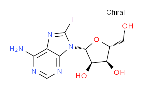 (2R,3R,4S,5R)-2-(6-Amino-8-iodo-9H-purin-9-yl)-5-(hydroxymethyl)tetrahydrofuran-3,4-diol