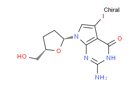 7-Iodo-2',3'-dideoxy-7-deaza-guanosine