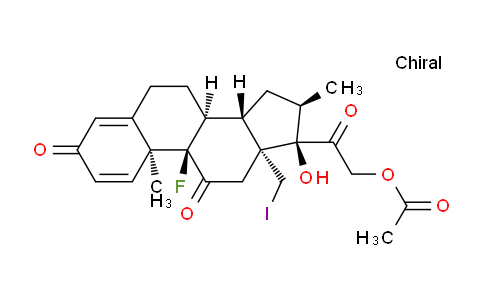 2-((8S,9R,10S,13R,14S,16R,17R)-9-Fluoro-17-hydroxy-13-(iodomethyl)-10,16-dimethyl-3,11-dioxo-6,7,8,9,10,11,12,13,14,15,16,17-dodecahydro-3H-cyclopenta[a]phenanthren-17-yl)-2-oxoethyl acetate