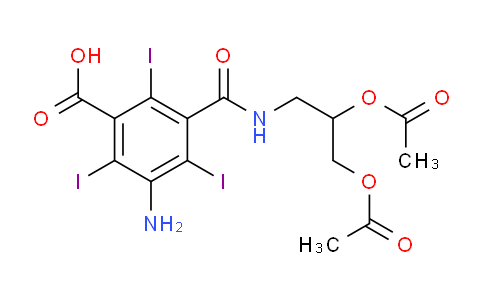 3-Amino-5-[[[2,3-bis(acetyloxy)propyl]amino]carbonyl]-2,4,6-triiodo-benzoic acid