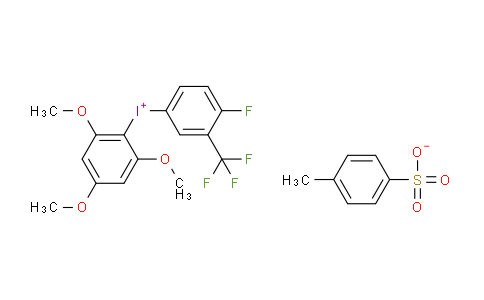 (4-Fluoro-3-(trifluoromethyl)phenyl)(2,4,6-trimethoxyphenyl)iodonium 4-methylbenzenesulfonate