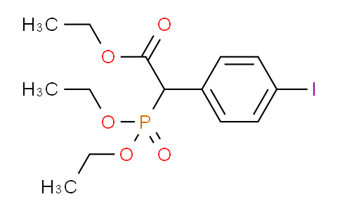 Ethyl 2-(diethoxyphosphoryl)-2-(4-iodophenyl)acetate