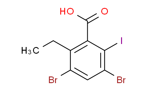 3,5-Dibromo-2-ethyl-6-iodobenzoic acid