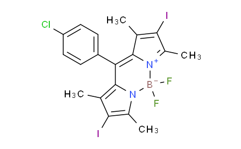 10-(4-Chlorophenyl)-5,5-difluoro-2,8-diiodo-1,3,7,9-tetramethyl-5H-dipyrrolo[1,2-c:2',1'-f][1,3,2]diazaborinin-4-ium-5-uide