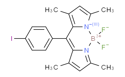 5,5-Difluoro-10-(4-iodophenyl)-1,3,7,9-tetramethyl-5H-dipyrrolo[1,2-c:2',1'-f][1,3,2]diazaborinin-4-ium-5-uide