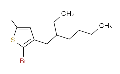 2-Bromo-3-(2-ethylhexyl)-5-iodothiophene (stabilized withCopper chip)