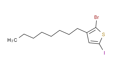 2-Bromo-5-iodo-3-n-octylthiophene (stabilized with Copper chip)