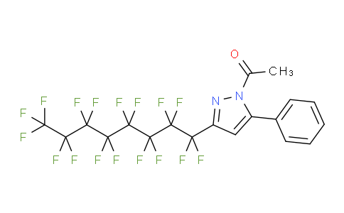 1-乙酰基-3(5)-全氟辛基-5(3)-苯基吡唑