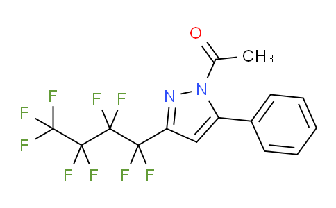 1-Acetyl-3(5)-nonafluorobutyl-5(3)-phenylpyrazole