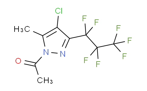 1-Acetyl-4-chloro-3(5)-heptafluoropropyl-5(3)-methylpyrazole
