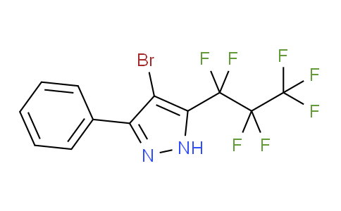 4-Bromo-3(5)-heptafluoropropyl-5(3)-phenylpyrazole