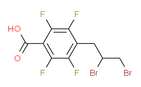 4-(2,3-Dibromopropyl)-2,3,5,6-tetrafluorobenzoic acid