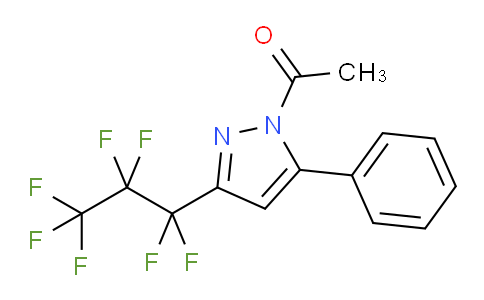 1-Acetyl-3(5)-heptafluoropropyl-5(3)-phenylpyrazole