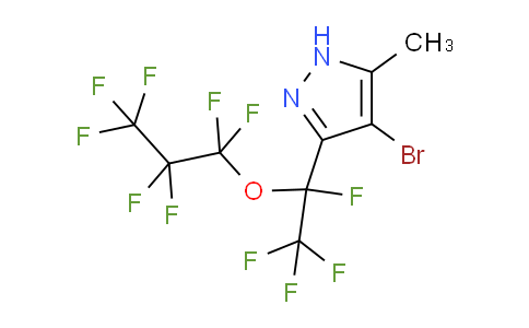 4-Bromo-5(3)-methyl-3(5)-perfluoro(1-propoxyethyl)pyrazole