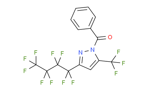 1-Benzoyl-3(5)-nonafluorobutyl-5(3)-(trifluoromethyl)pyrazole
