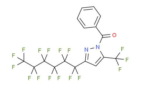 1-Benzoyl-3(5)-perfluorohexyl-5(3)-(trifluoromethyl)pyrazole