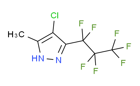 4-chloro-3-(1,1,2,2,3,3,3-heptafluoropropyl)-5-methyl-1H-pyrazole