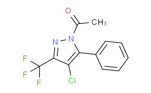 1-Acetyl-4-chloro-5(3)-phenyl-3(5)-(trifluoromethyl)pyrazole