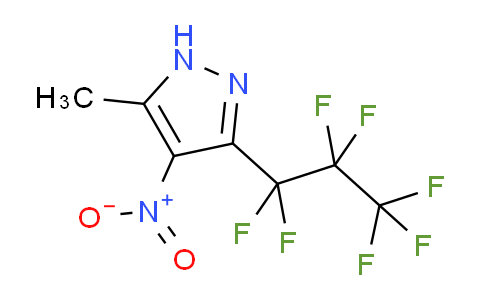 3(5)-Heptafluoropropyl-5(3)-methyl-4-nitropyrazole
