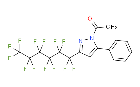 1-Acetyl-3(5)-perfluorohexyl-5(3)-phenylpyrazole