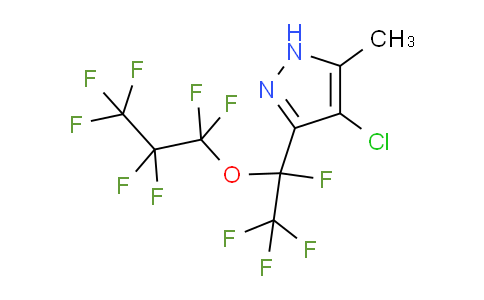 4-chloro-5-methyl-3-[1,2,2,2-tetrafluoro-1-(1,1,2,2,3,3,3-heptafluoropropoxy)ethyl]-1H-pyrazole