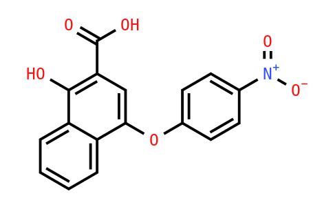 1-羟基-4-(4-硝基苯氧基)-2-萘甲酸