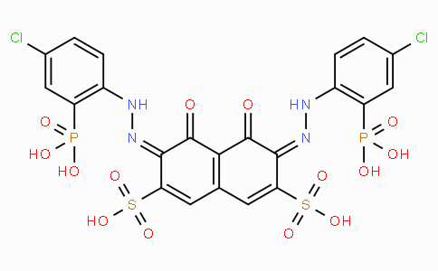 3,6-bis[(4-chloro-2-phosphonophenyl)hydrazinylidene]-4,5-dioxonaphthalene-2,7-disulfonic acid