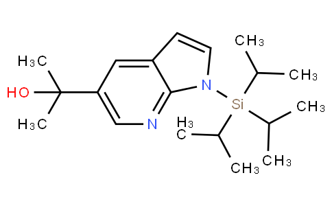 Α,Α-二甲基-1-[三(1-甲基乙基)硅酯]-1H-吡咯并[2,3-B]吡啶-5-甲醇