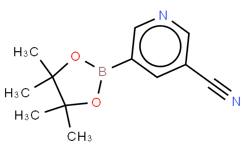 5-(4,4,5,5-Tetramethyl-1,3,2-dioxaborolan-2-yl)nicotinonitrile?