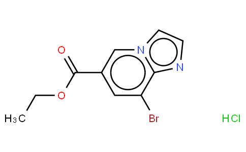 Ethyl 8-bromoimidazo[1,2-a]pyridine-6-carboxylate, HCl