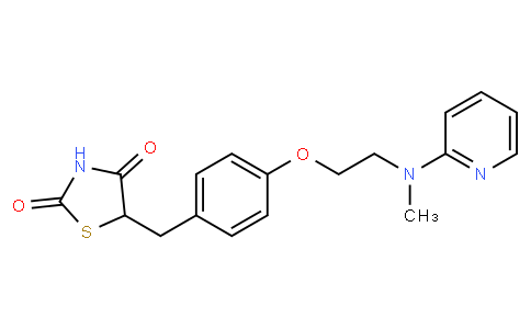 5-(4-(2-(Methyl(pyridin-2-yl)amino)ethoxy)benzyl)thiazolidine-2,4-dione