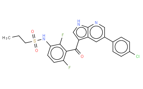 N-(3-{[5-(4-氯苯基)-1H-吡咯并[2,3-b]吡啶-3-基]羰基}-2,4-二氟苯基)丙烷-1-磺酰胺