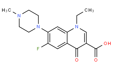 1-ETHYL-6-FLUORO-7-(4-METHYLPIPERAZIN-1-YL)-4-OXO-QUINOLINE-3-CARBOXYLIC ACID