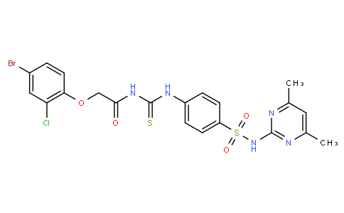 2-(4-broMo-2-chlorophenoxy)-N-(4-(N-(4,6-diMethylpyriMidin-2-yl)sulfaMoyl)phenylcarbaMothioyl)acetaMide