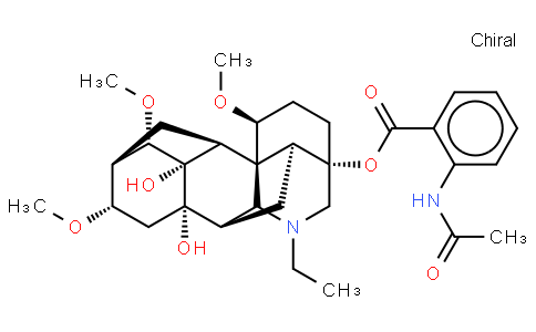 (1a,14a,16b)-20-Ethyl-1,14,16-trimethoxyaconitane-4,8,9-triol 4-(2-acetylamino)benzoate)