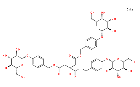 Citric acid tris(p-β-D-glucopyranosyloxybenzyl) ester