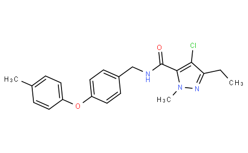 4-Chloro-3-ethyl-1-methyl-N-(4-(p-tolyloxy)-benzyl)-1H-pyrazole-5-carboxamide